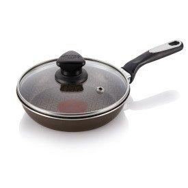 6.5" Egg Pan w/Glass Lid & Termo Señal - 16x3.7cm